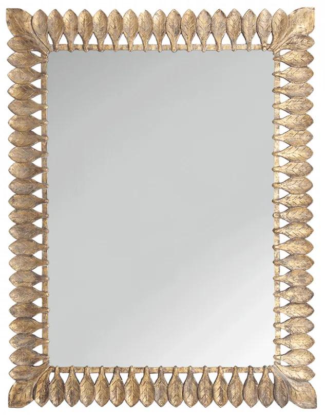 Oglinda dreptunghiulara maro/aurie din lemn 140x180 cm Lara Vical Home