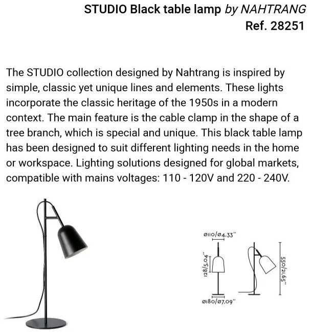 Veioza, Lampa de podea design modern Studio negru