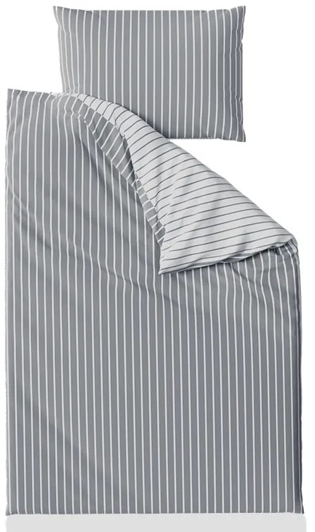 Lenjerie de pat din bumbac Caprivi gri hotelova capsă Dimensiune lenjerie de pat: 70 x 90 cm | 140 x 200 cm