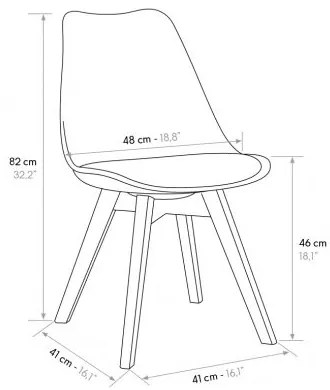 PAZZO DESIGN Set de 2 scaune Giovanna | Aosom Romania