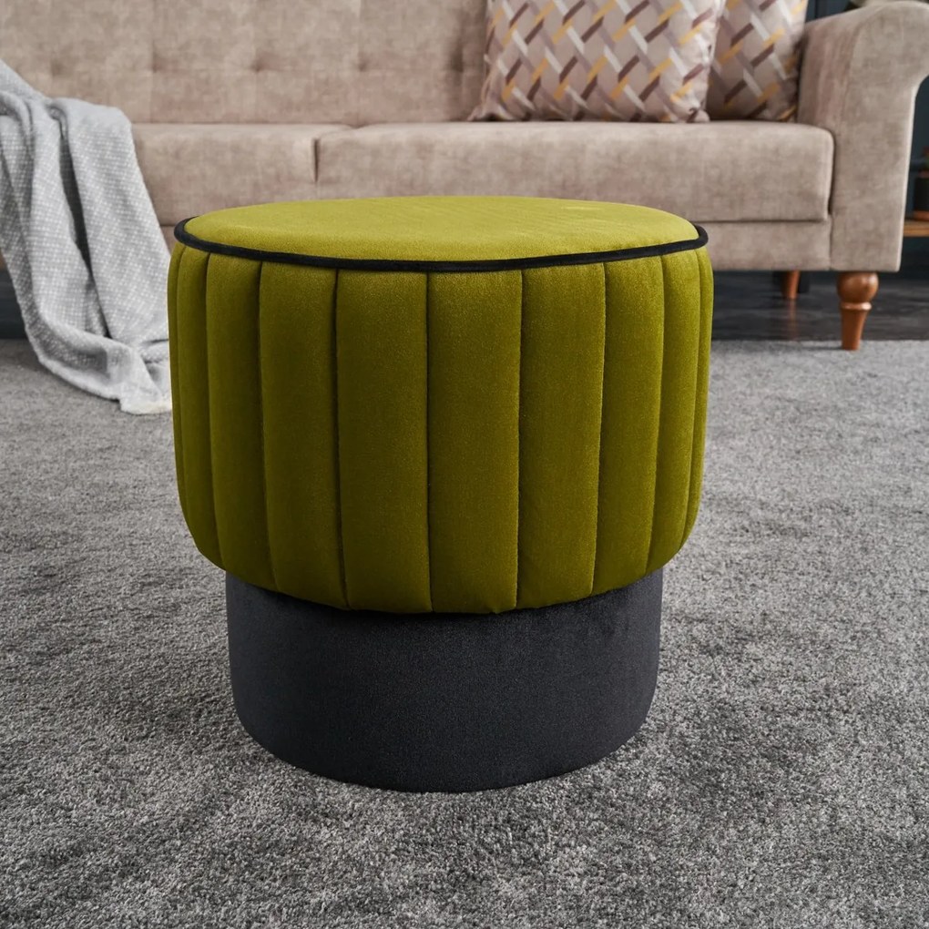 Taburet Rose Pouf Verde