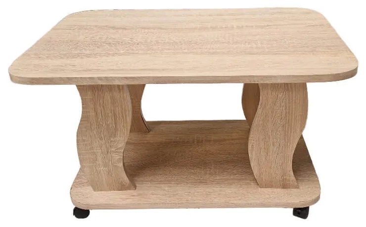 Masa cafea Design, 65x45x50 cm, sonoma, pal 18 mm