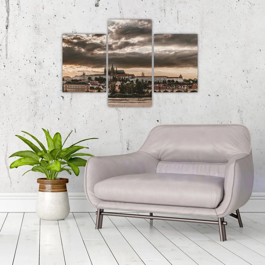 Tablou Castelului Praga în amurg (90x60 cm)