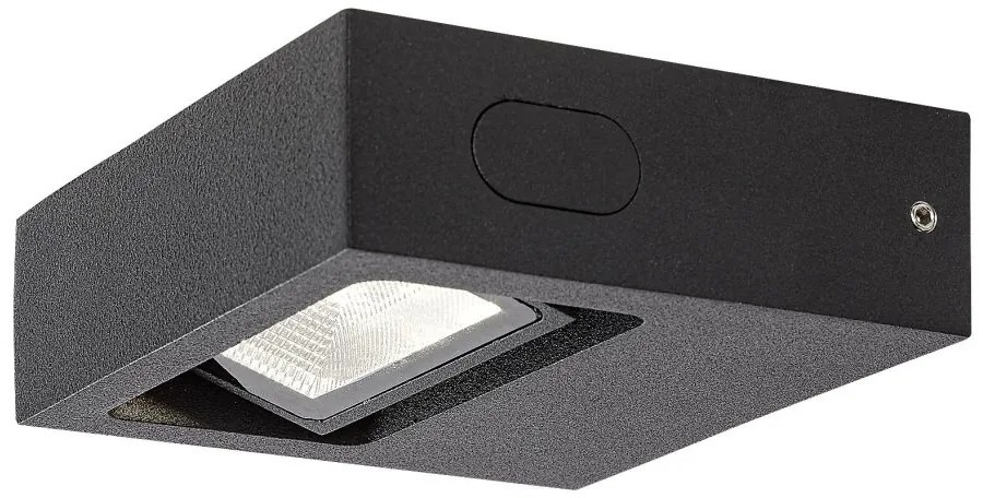 Aplica LED pentru iluminat exterior design modern IP65 Ganges negru mat