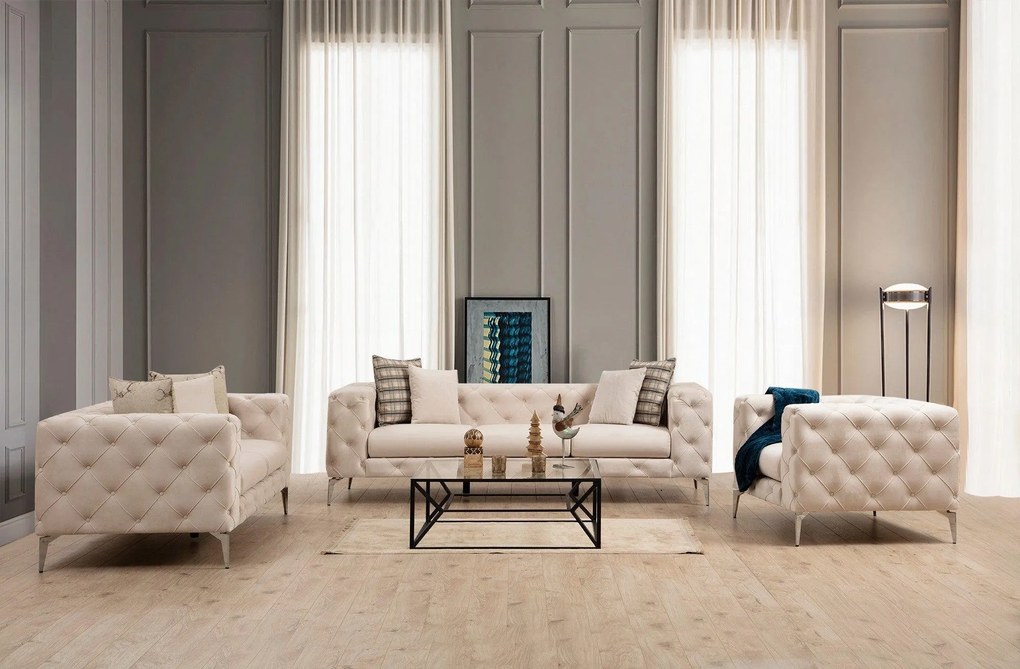 Canapea Fixa Chester cu 3 locuri Clyburn, 237 x 90 x 73 cm