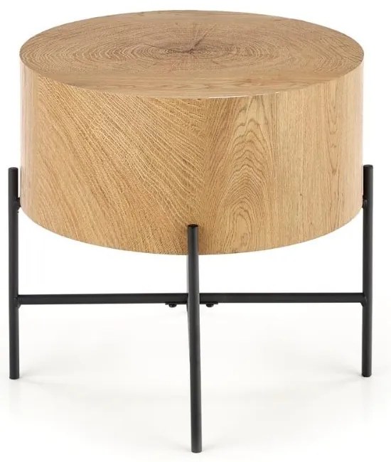 Masa de cafea Brooklyn S, stejar / negru