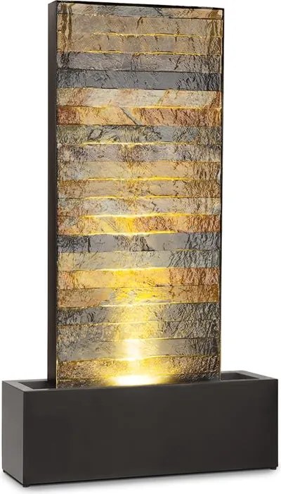 Blumfeldt Raincastle, fântănă de grădină, 12 LED-uri, pompă 8 W, IPX8, Loopflow Concept