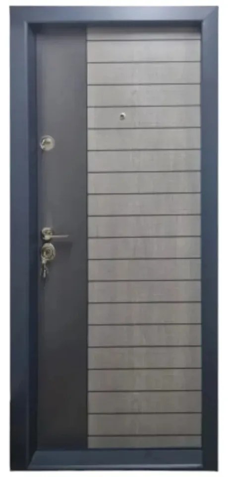 Usa metalica de apartament cu izolatie si vizor Novo Doors First Class NDS03, Deschidere Stanga Dreapta, Dimensiune 200X88 cm, Tabla 12 mm, Kit