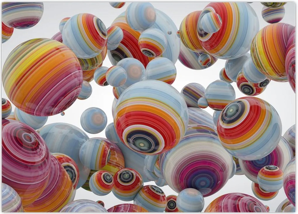 Tablou cu bile pictate (70x50 cm)