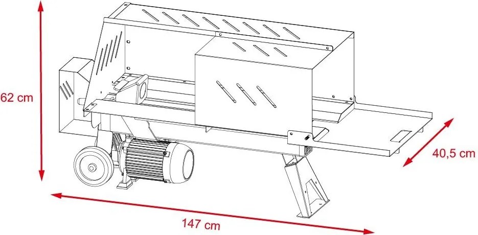 Despicător orizontal electric de lemn AVENBERG Waldmann 5 TUN - LS5000