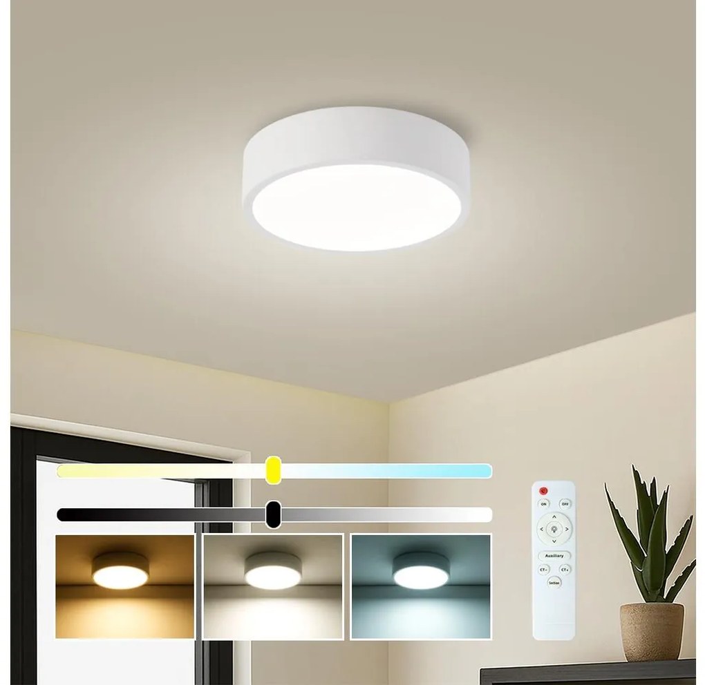 Brilagi - Lampă LED reglabilă POOL LED/18W/230V 3000-6000K 20 cm albă + telecomandă