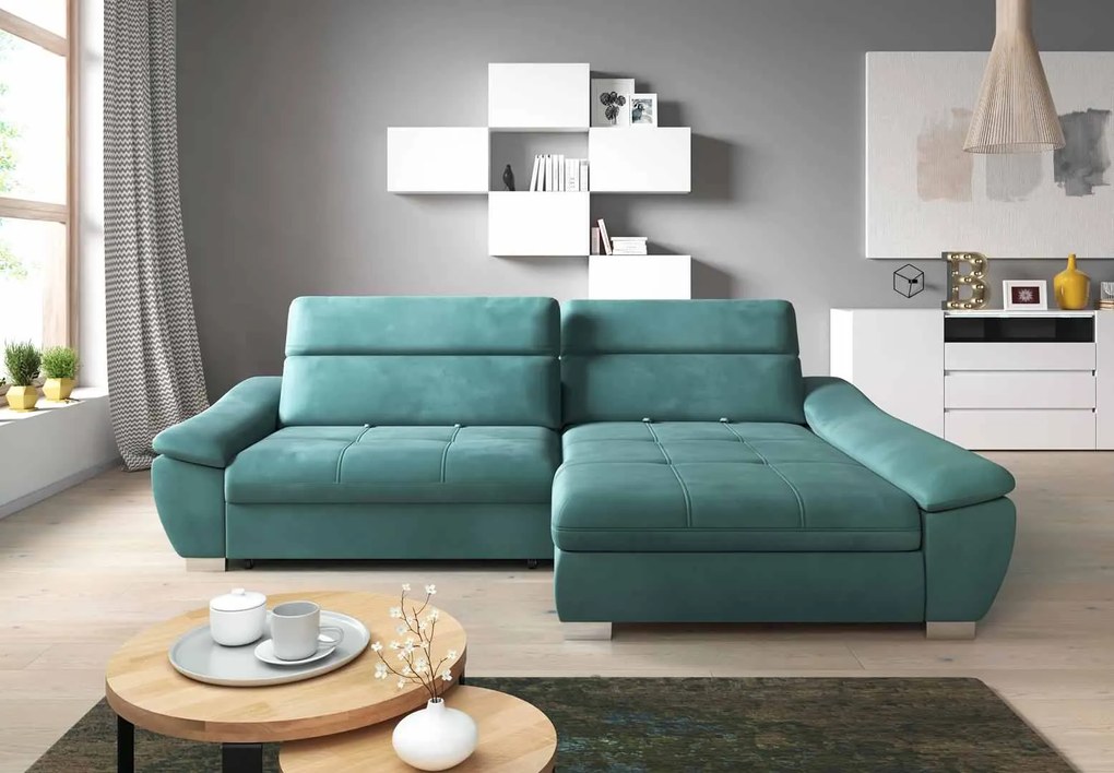 Coltar living extensibil Cala pe dreapta – L 270 x l 175 x h 92 cm