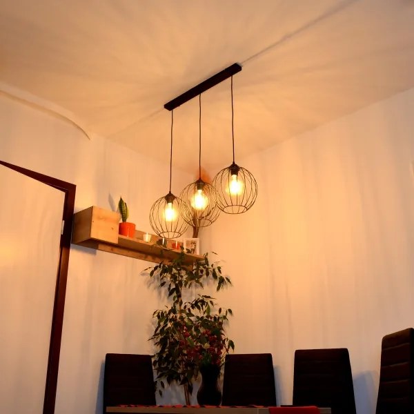 Lustră LED pe cablu MERCURE 3xE27/15W/230V