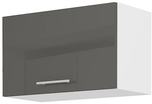 Dulap superior de bucătărie Lavera 60 GU 36 1F (alb + gri lucios). 1032417