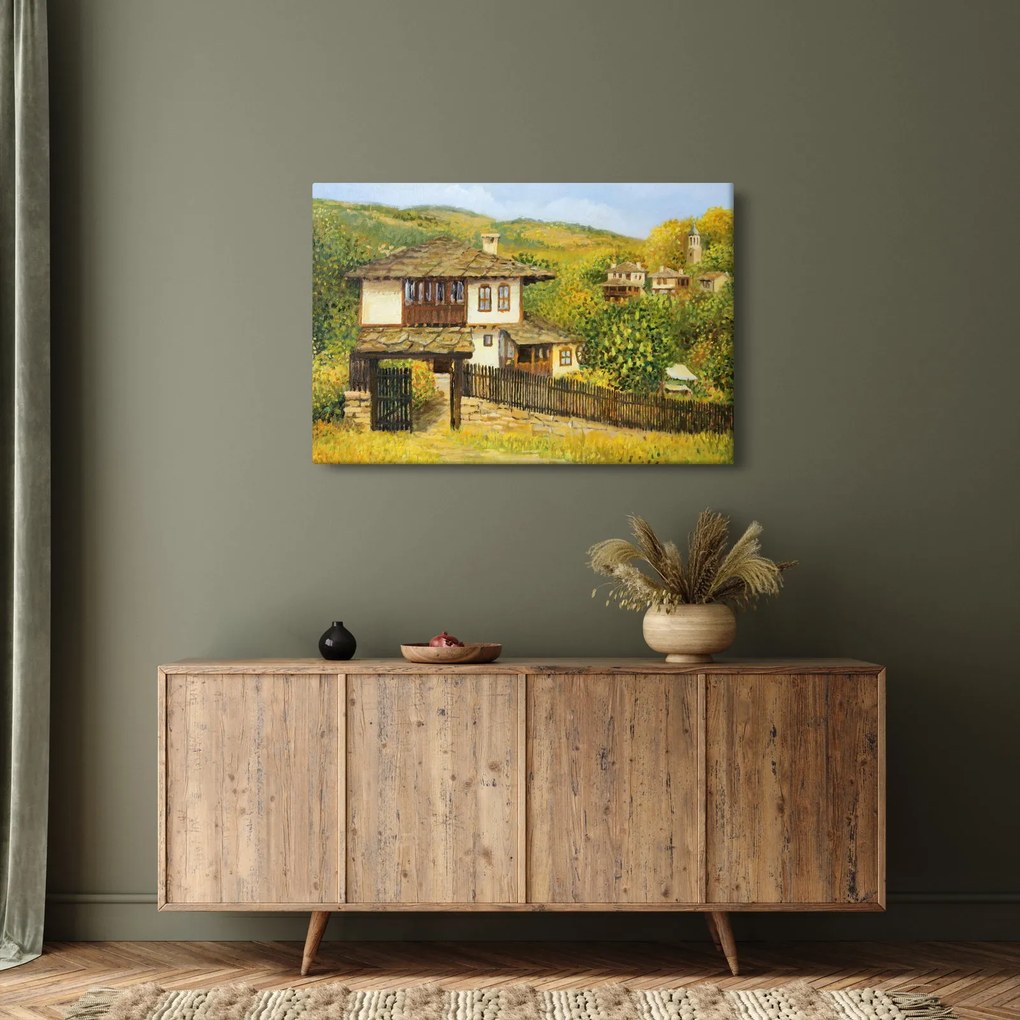 Tablou - Cabane în timpul verii (90x60 cm)