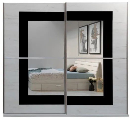 Set Mobila Dormitor Vanity Cu Pat 160 X 200 Cm, Dulap si 2 Noptiere