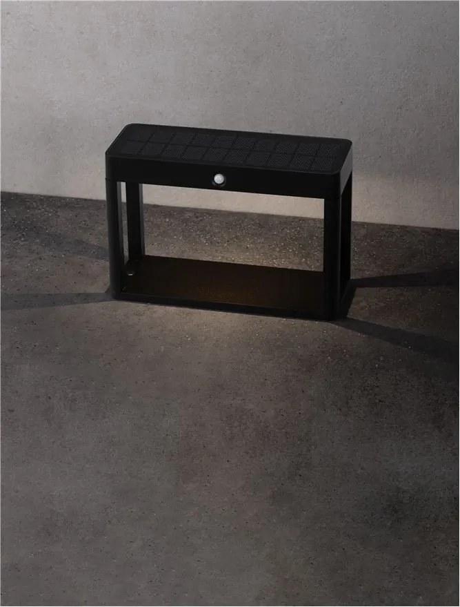 Mini Stalp LED solar iluminat exterior cu senzor de miscare IP65 BERNI H-15,5cm