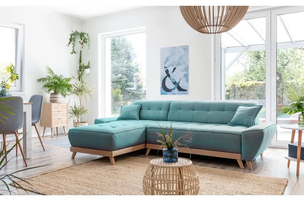 Colțar turcoaz extensibil (cu colț variabil) Dazzling Daisy – Miuform