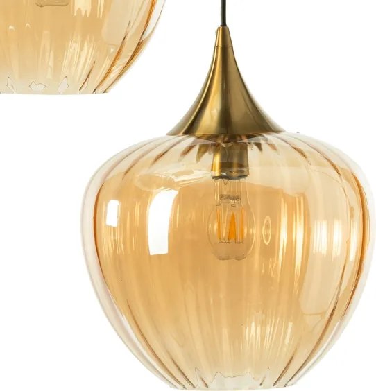 ONLI - Lustra suspendată pe cablu ELIDE 3xE27/15W/230V negru/cupru