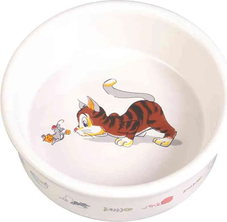 Dispozitiv de hrănire pentru pisici Trixie Alb