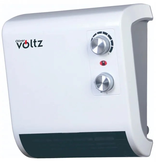 Resigilat: Aeroterma Oliver Voltz OV51970J, 2000W, 2 trepte, IPx2, Termostat, Alb