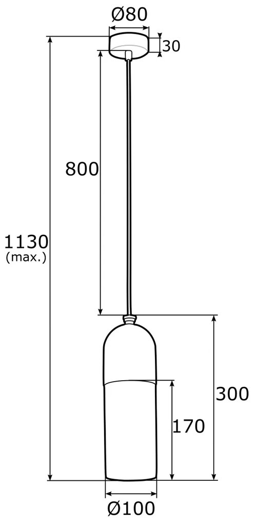 Pendul design modern BURGOS crom