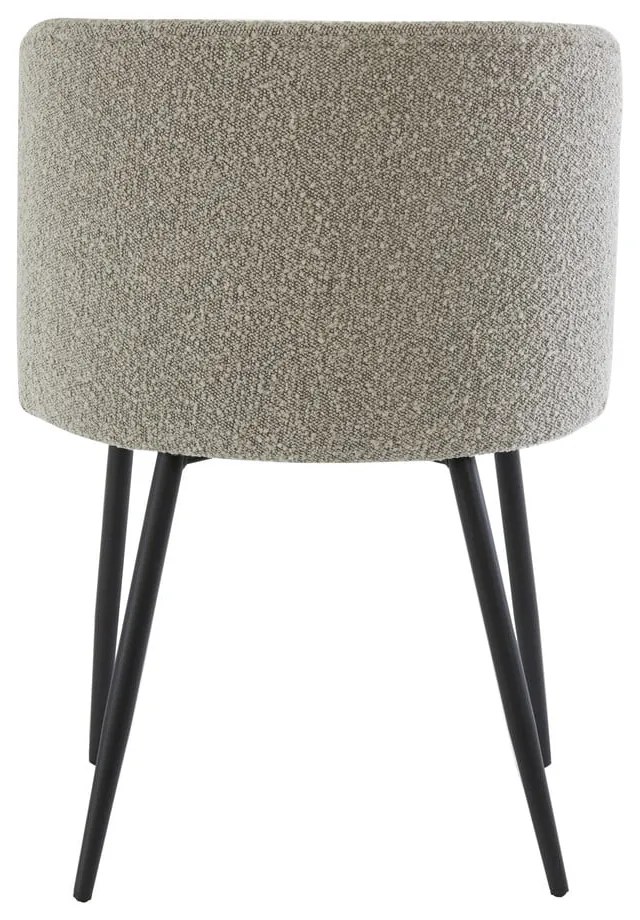 Scaun de sufragerie gri tapițat Elyna – Light &amp; Living