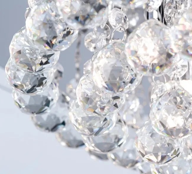 Plafoniera eleganta cristal K9 diam. 38cm Gloria DLU 2378/4/38 chrom OR
