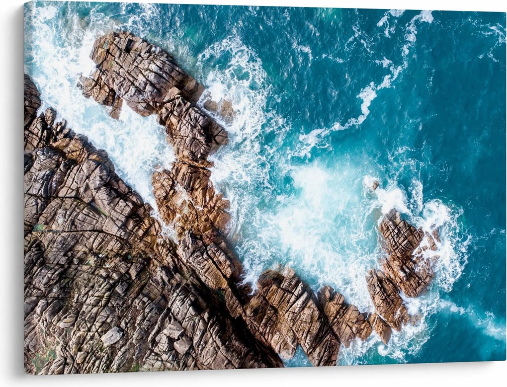Tablou cu stânci și mare (70x50 cm)
