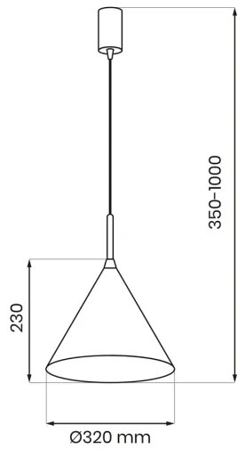 Lustră pe cablu CAPITAL 1xGX53/15W/230V, Ø 32 cm, crem