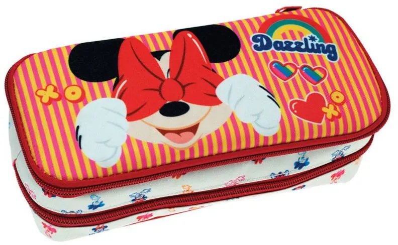 Disney Minnie Wink Penar cu 2 compartimente 26 cm