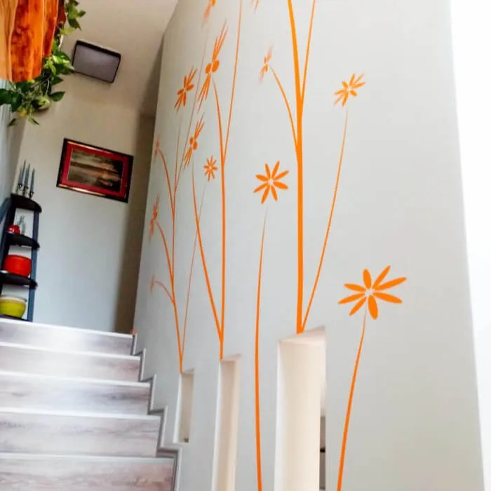 INSPIO Flori de romaniță - autocolant pe perete