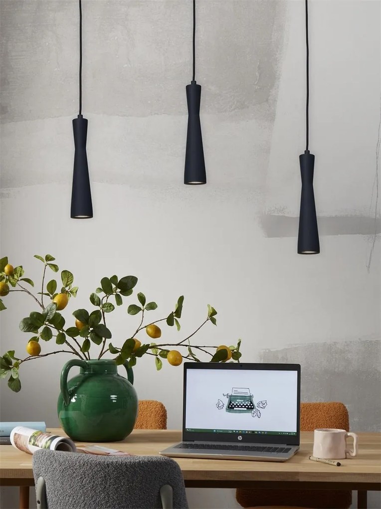 Pendul metal design modern Bordeaux negru