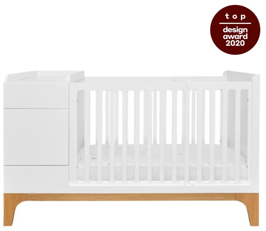 Patut pentru copii multifunctional UP! alb 70×120 cm