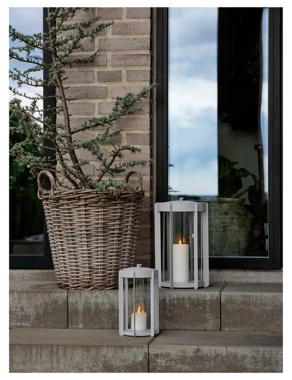 Felinar cu LED gri deschis cu USB (înălțime 35 cm) Firefly – Zone