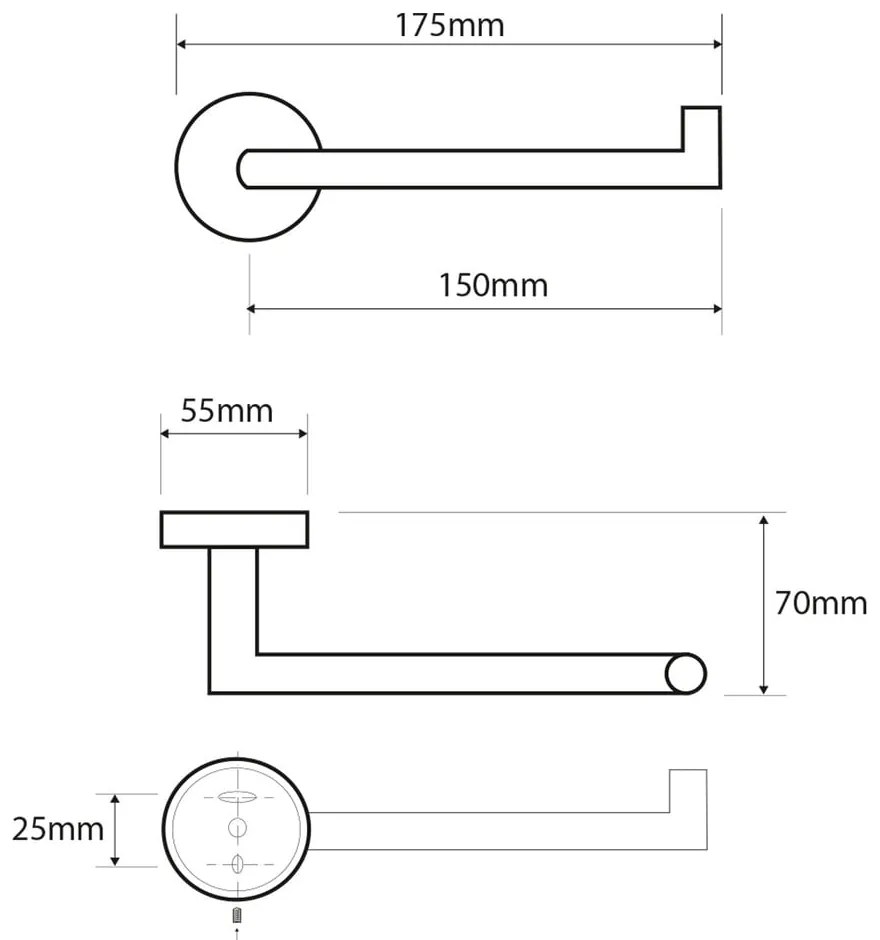 Suport de hârtie igienică din inox Sapho X-Steel