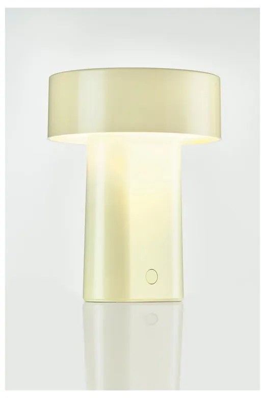 Veioză verde-deschis LED din plastic (înălțime 18 cm) Oblong – Zone