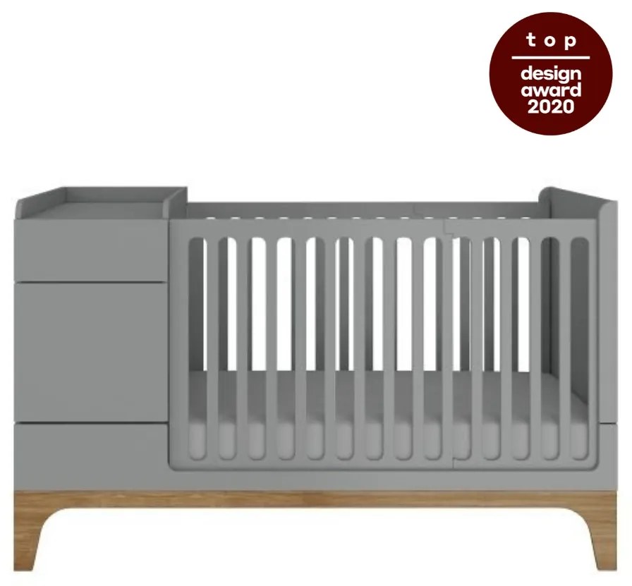 Patut pentru copii multifunctional UP! gri 70×120 cm