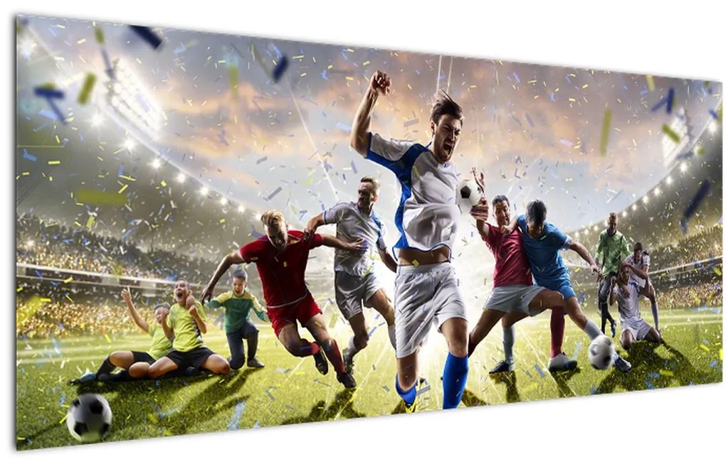 Tablou - Fotbal (120x50 cm)