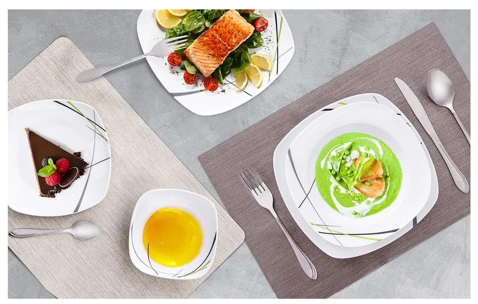 Tacâmuri argintii din oțel inoxidabil 24 buc. Satin – Orion