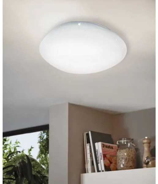 Eglo 98228 - Plafonieră LED dimabilă SILERAS-A LED/36W/230V, Ø60 cm + telecomandă
