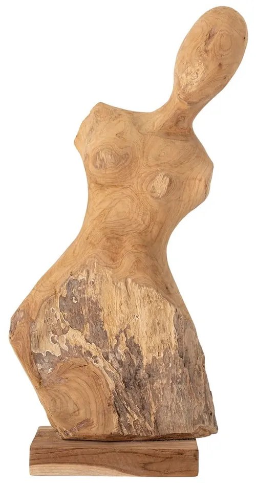 Sculptură din lemn de tec Bloomingville Lenoa, înălțime 70 cm