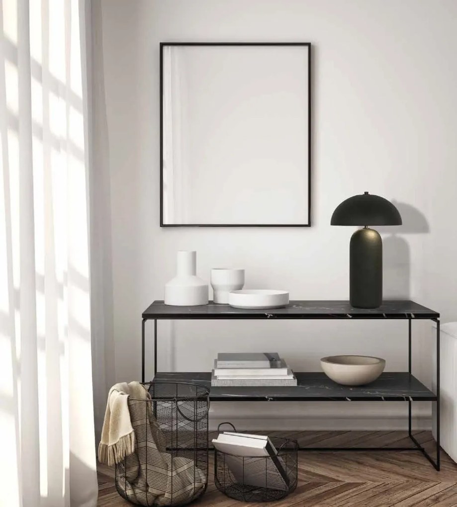 Veioza/Lampa de masa design decorativ Sidney negru