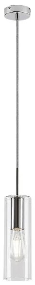 Lustră pe cablu ESTA 1xE27/40W/230V transparent/crom Rabalux 72048