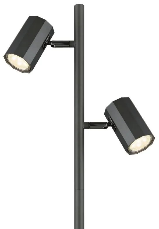 Lampadar cu 2 Spoturi directionabile JAMES gri