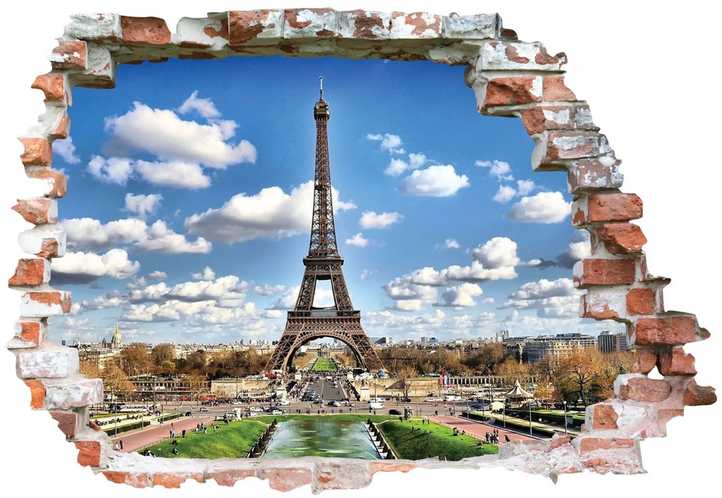Sticker cu efect 3D - Turnul Eiffel