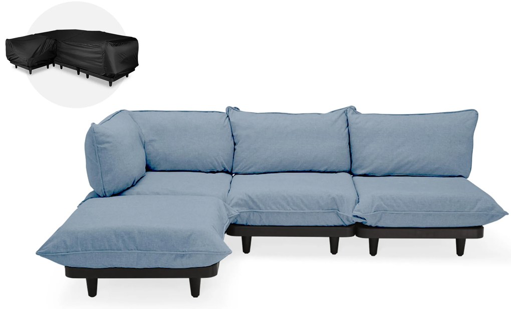 Set canapele de grădină Paletti set mare, mai multe variante - Fatboy Culoare: albastru furtună