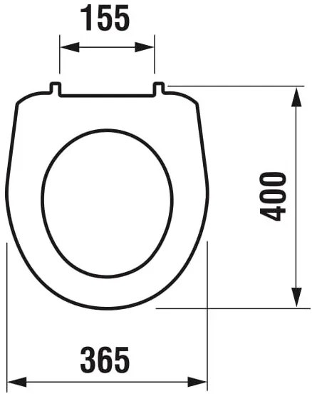 JIKA H8933830000001 - Capac WC LYRA termoplastic/alb