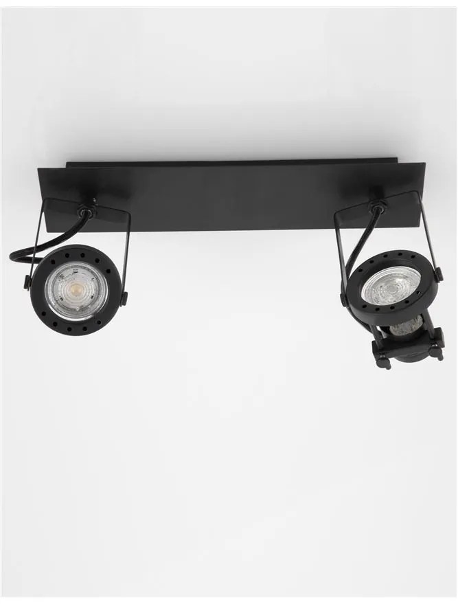 Aplica cu 2 spoturi directionabile SALVA negru NVL-9155102