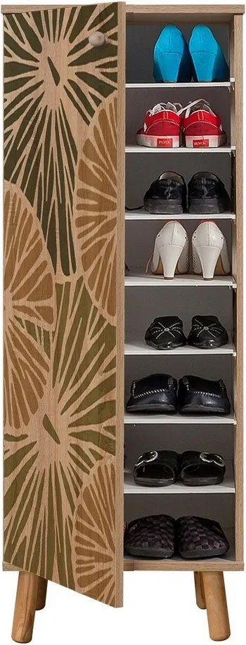 Dulap pantofi Mega Sonoma Oak Palm
